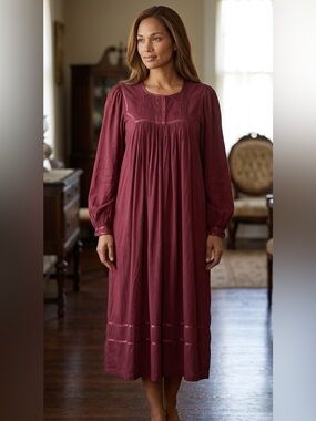 Vintage Bawa's Beaded Rayon Midi/Maxi Dress – Size S
